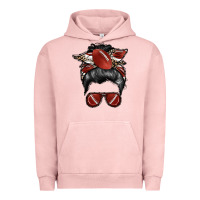 Pigment Salmon football mom Urban Hoodie - RacoonDesign