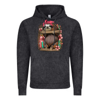 Vintage Black cute floral baby sloth Vintage Hoodie - Jasminsmagicworld