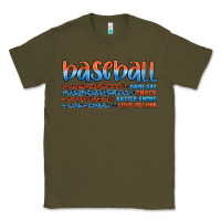 Army Green vintage baseball Classic Tee - Artiststas