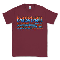Burgundy vintage baseball Classic Tee - Artiststas