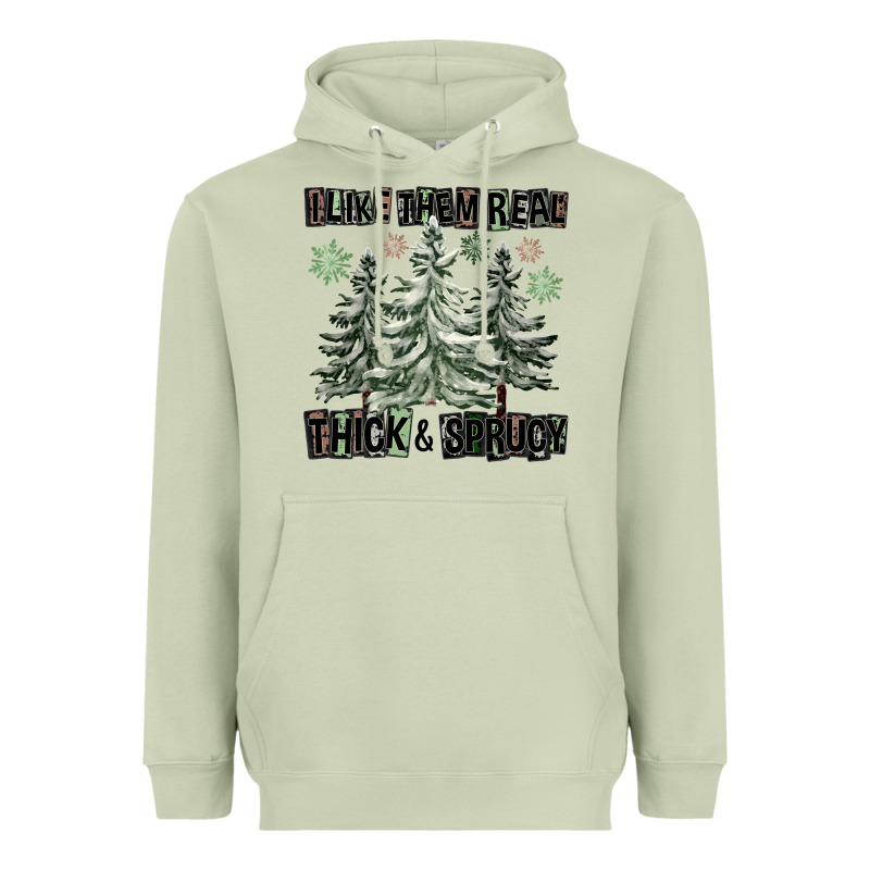 I Like Them Real Thick And Sprucy Heavyweight Hoodie by FaDigitalArtStudio | Teevron