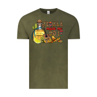 Vintage Olive tequila made me do it Vintage Tee - RanaPortraitStore