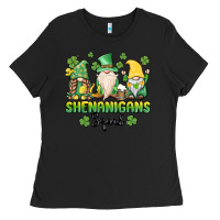 Black shenanigans squad gnomes st. patricks day Ladies Tee - MaliasSmallBusiness