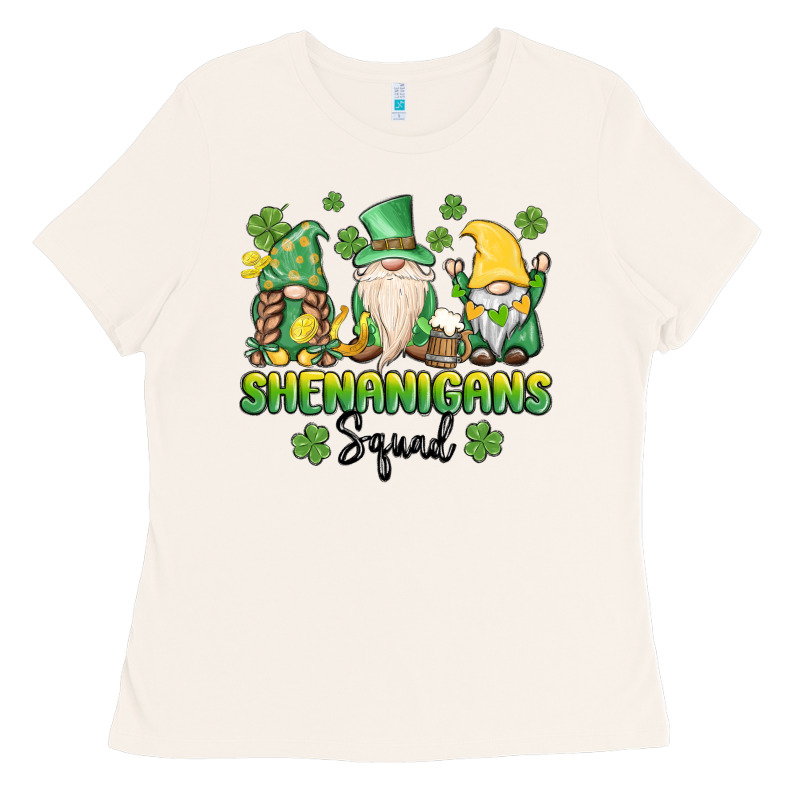 Shenanigans Squad Gnomes St. Patricks Day Ladies Tee by MaliasSmallBusiness | Teevron