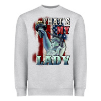 Heather Grey thats my lady Heavyweight Sweatshirt - CowGirlArtShop