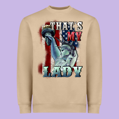 Thats My Lady Heavyweight Sweatshirt Designed By Cowgirlartshop
