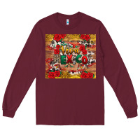 Burgundy Viva Mexico Long Sleeve Tee - texasbilliewilder