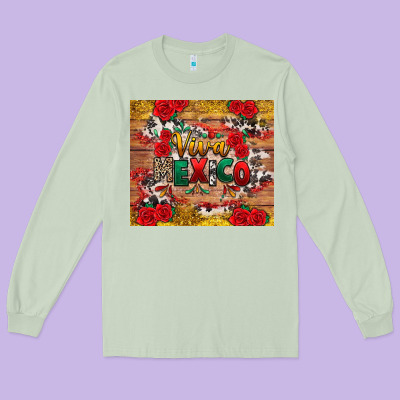 Viva Mexico Long Sleeve Tee Designed By Texasbilliewilder