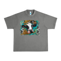 Tornado holstein cow leopard and western background Urban Heavy Tee - BarkalooDesign
