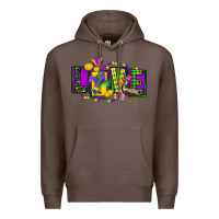 Coffee mardi gras love Premium Hoodie - FaDigitalArtStudio