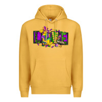 Mustard mardi gras love Premium Hoodie - FaDigitalArtStudio