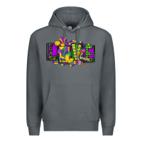 Rock mardi gras love Premium Hoodie - FaDigitalArtStudio