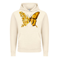Vintage Artic childhood cancer butterfly Vintage Hoodie - Jasminsmagicworld