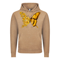 Vintage Coffee childhood cancer butterfly Vintage Hoodie - Jasminsmagicworld