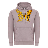 Vintage Zinc childhood cancer butterfly Vintage Hoodie - Jasminsmagicworld