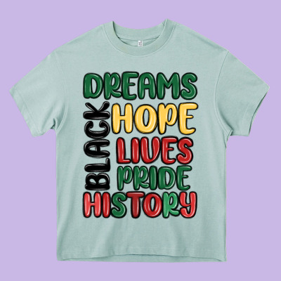 Dreams Hope Lives Pride Heavy Core Tee Designed By Maliassmallbusiness
