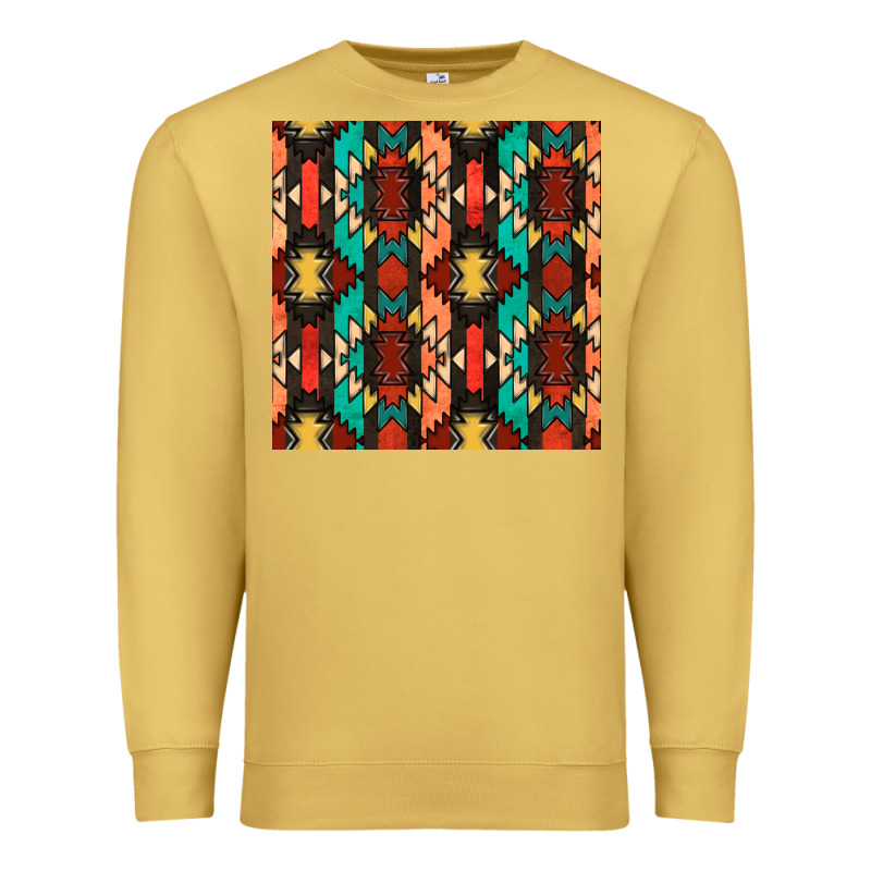 Native American Aztec Seamless Pattern Premium Sweatshirt by BundleAndBundleShop | Teevron