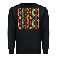 Black native american aztec seamless pattern Premium Sweatshirt - BundleAndBundleShop
