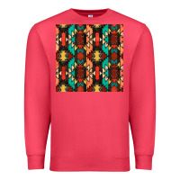 Cardinal native american aztec seamless pattern Premium Sweatshirt - BundleAndBundleShop