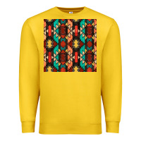 Lemon native american aztec seamless pattern Premium Sweatshirt - BundleAndBundleShop