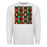 Oatmeal Heather native american aztec seamless pattern Premium Sweatshirt - BundleAndBundleShop
