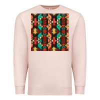 Pale Pink native american aztec seamless pattern Premium Sweatshirt - BundleAndBundleShop