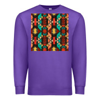 Purple native american aztec seamless pattern Premium Sweatshirt - BundleAndBundleShop