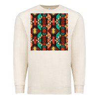 Sandshell native american aztec seamless pattern Premium Sweatshirt - BundleAndBundleShop