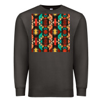 Smoke native american aztec seamless pattern Premium Sweatshirt - BundleAndBundleShop