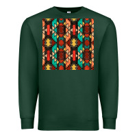 Sports Green native american aztec seamless pattern Premium Sweatshirt - BundleAndBundleShop