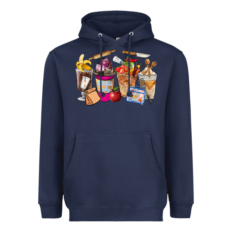Lunch Lady Coffee Cups Heavyweight Hoodie by FaDigitalArtStudio | Teevron
