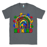 Charcoal Heather autism awareness rainbow Classic Tee - Artiststas