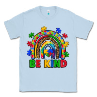Dusty Blue autism awareness rainbow Classic Tee - Artiststas