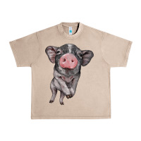 French Oak baby pig Urban Heavy Tee - BarkalooDesign