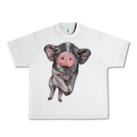 Lunar Rock baby pig Urban Heavy Tee - BarkalooDesign