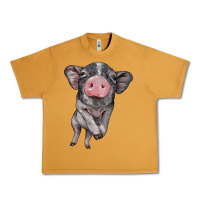 Peanut Butter baby pig Urban Heavy Tee - BarkalooDesign