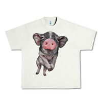 Pistachio baby pig Urban Heavy Tee - BarkalooDesign