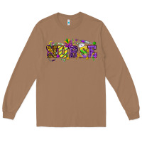 Toasted Coconut Mardi Gras Day Nurse Long Sleeve Tee - NancyCooperArtShop