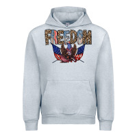 Heather Grey freedom Urban Hoodie - RacoonDesign