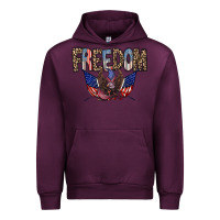 Mauve Wine freedom Urban Hoodie - RacoonDesign
