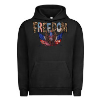 Pigment Black freedom Urban Hoodie - RacoonDesign