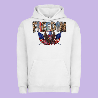 Freedom Urban Hoodie Designed By Racoondesign