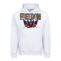 White freedom Urban Hoodie - RacoonDesign