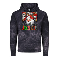 Cloud Black Christmas junkie Santa Claus Vintage Hoodie - Jasminsmagicworld