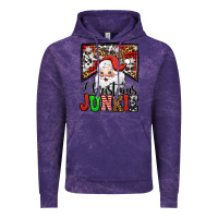 Cloud Purple Christmas junkie Santa Claus Vintage Hoodie - Jasminsmagicworld