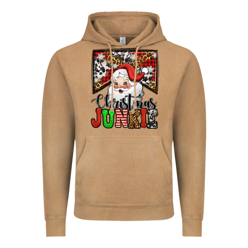 Christmas Junkie Santa Claus Vintage Hoodie by Jasminsmagicworld | Teevron
