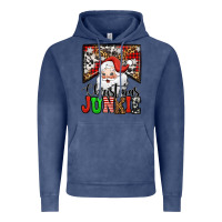 Vintage Denim Christmas junkie Santa Claus Vintage Hoodie - Jasminsmagicworld