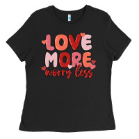 Black love more worry less Ladies Tee - MaliasSmallBusiness