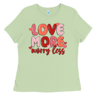Matcha love more worry less Ladies Tee - MaliasSmallBusiness