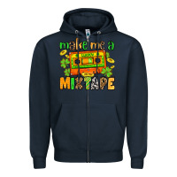 Navy Make me a mixtape St. Patrick's Day Zipper Hoodie - OliviaCreatesArt